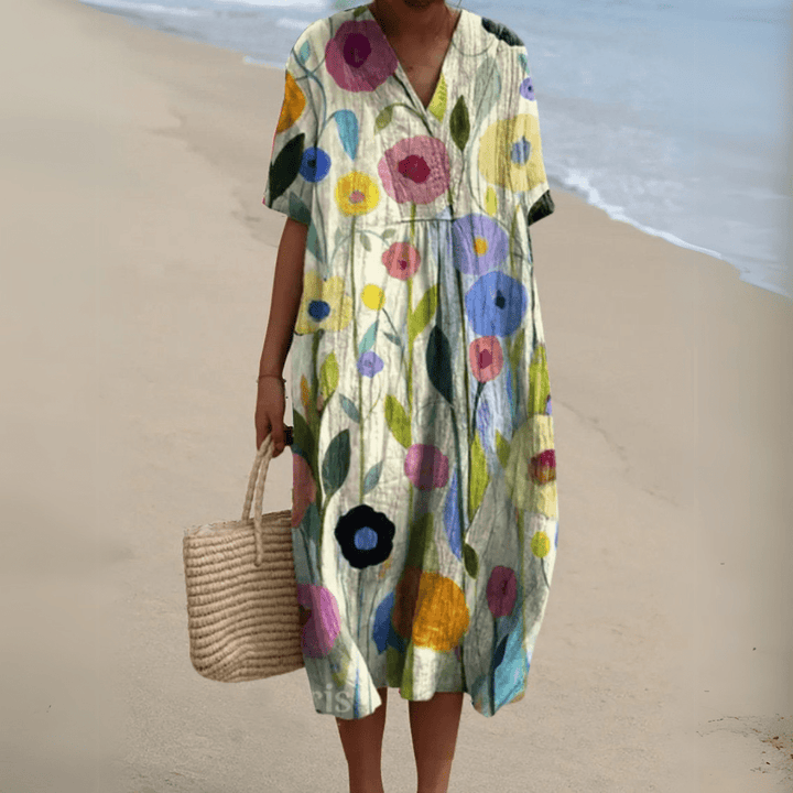 Nathalie | Abito elegante a fiori
