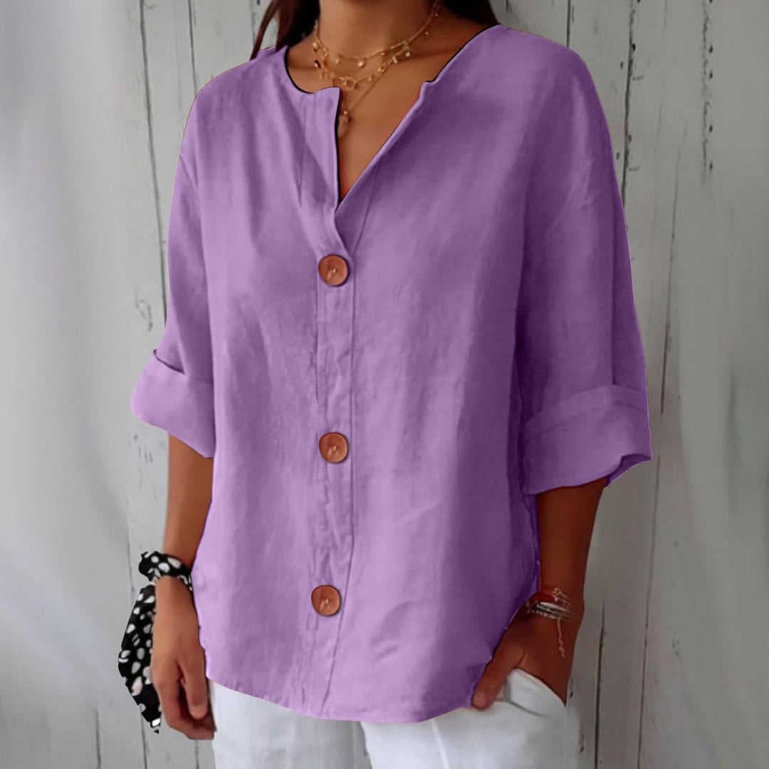 Clara | Blusa in lino casual