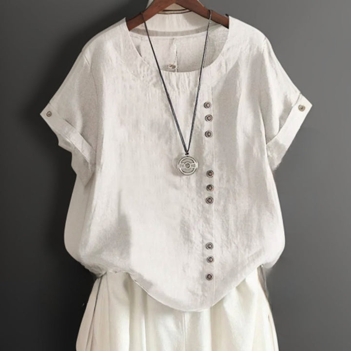 Isla | T-shirt chic con bottoni