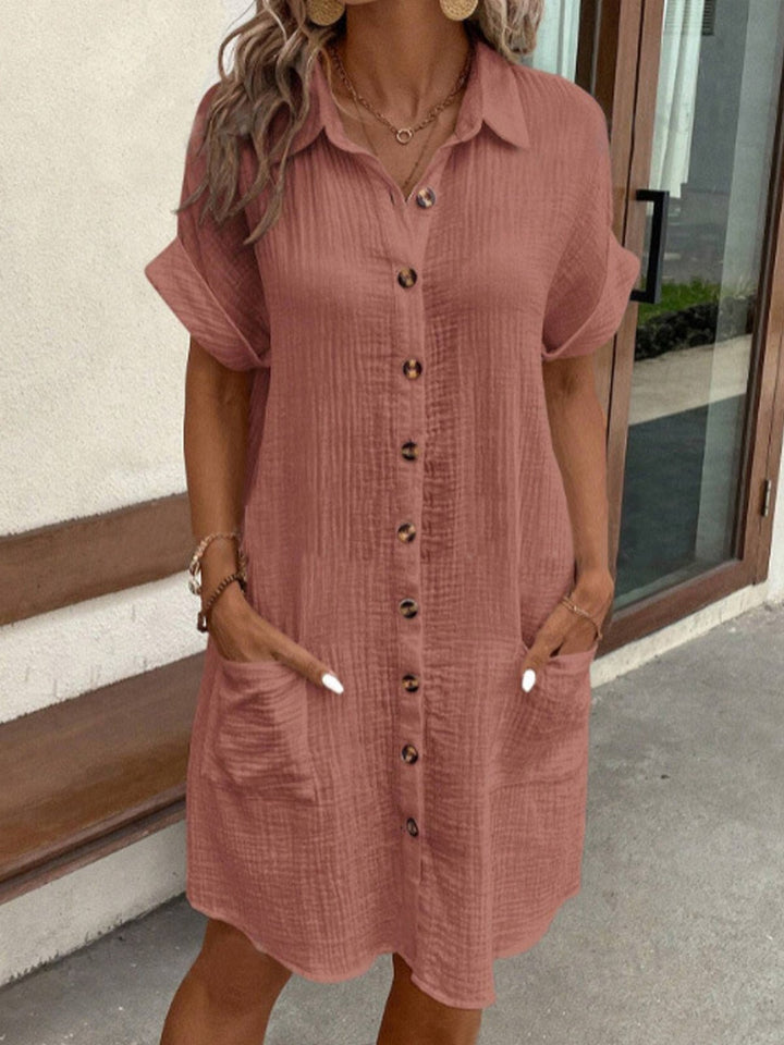 Dunya | elegante abito polo con cintura