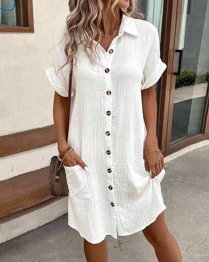 Dunya | elegante abito polo con cintura