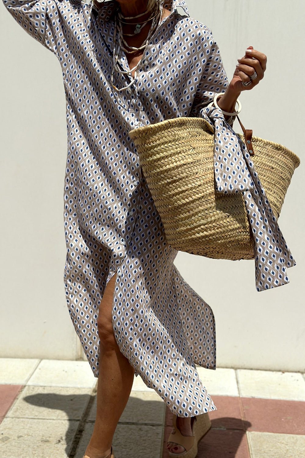 Anne | elegante abito camicia a righe